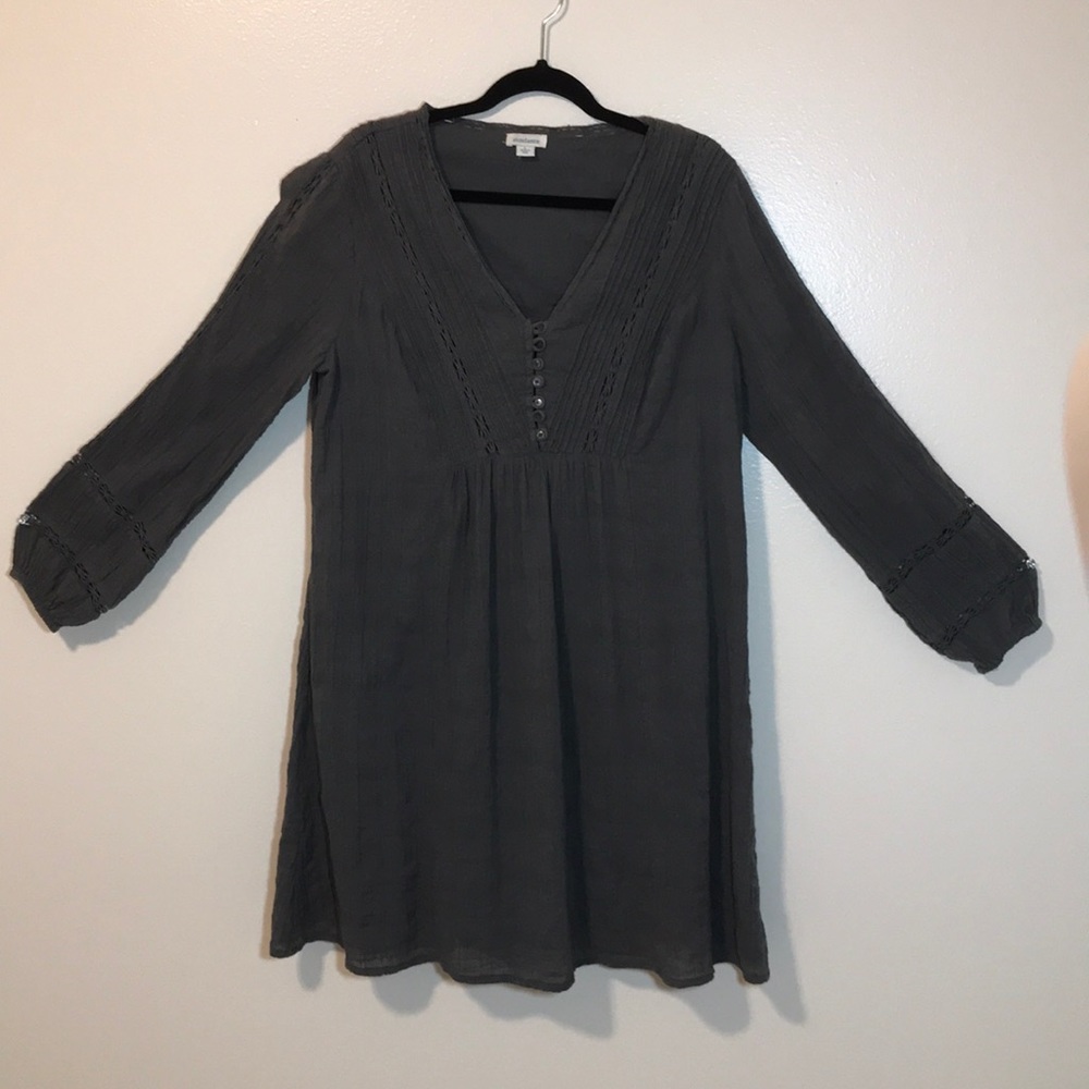 Sundance Charcoal V-Neck Tunic
